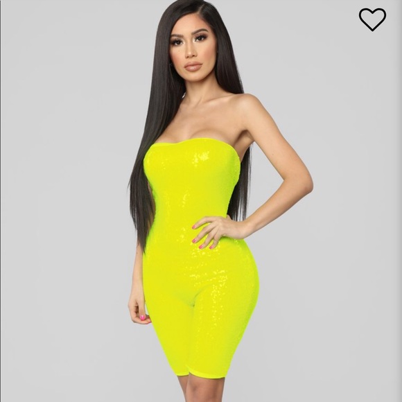 yellow sequin jumpsuit